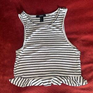 Forever 21 Crop Top striped size small